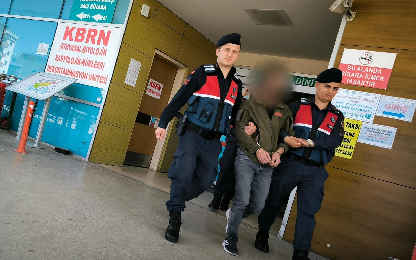 İnegöl'de hırsızlık suçundan aranan kişi kıskıvrak yakalandı