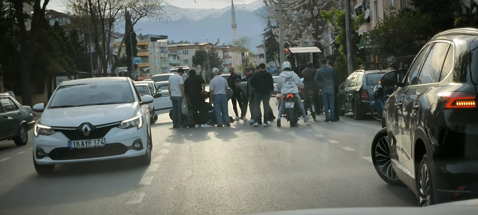 İnegöl'de sıcak dakikalar