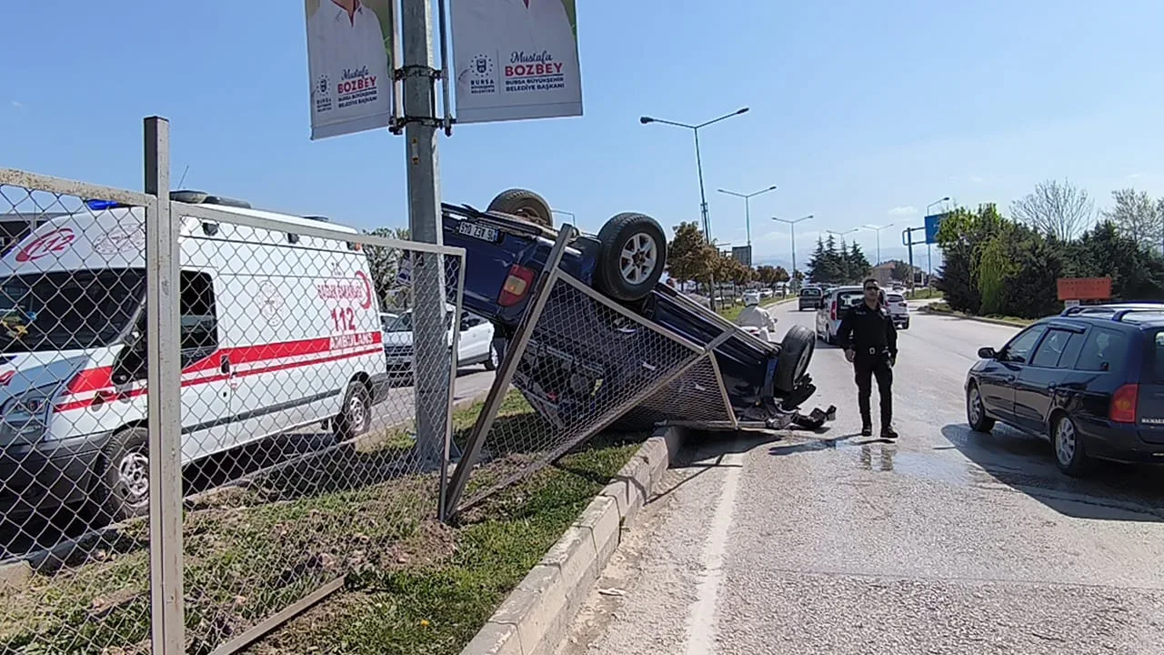 İnegöl'de feci kaza