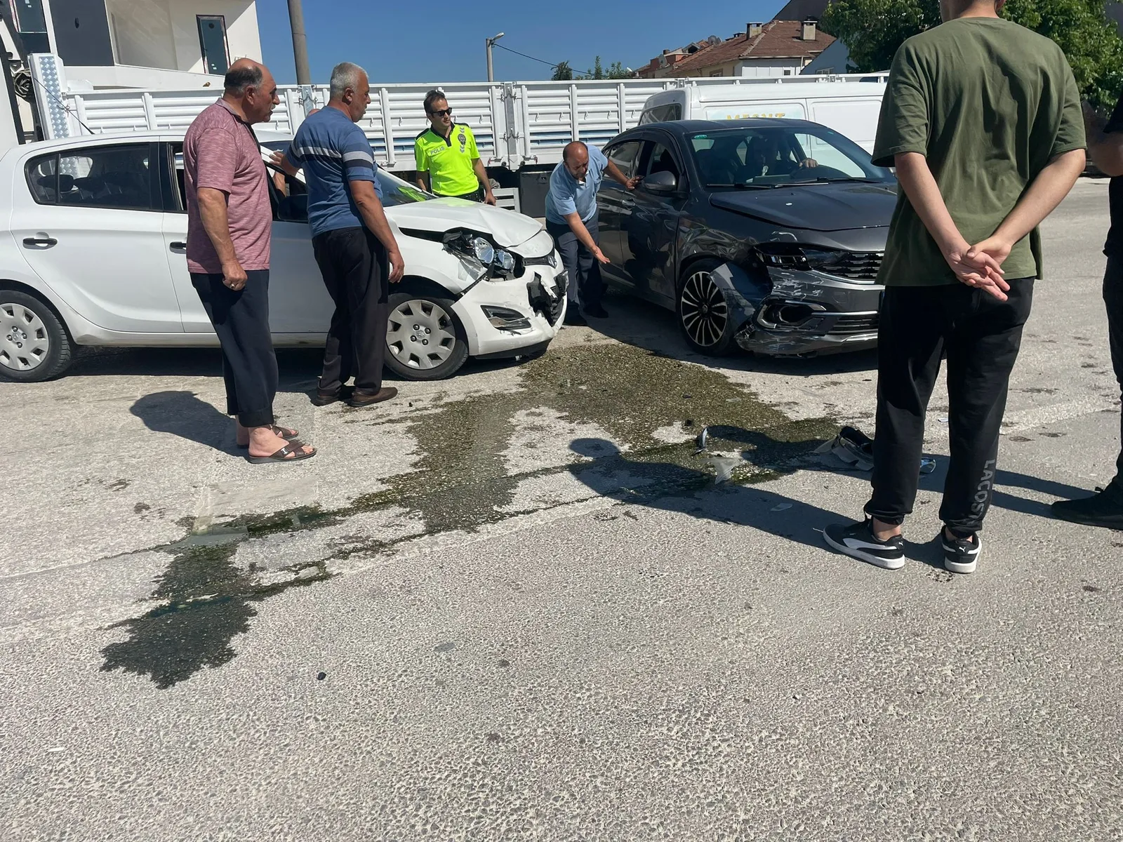 Kozluca yolunda kaza