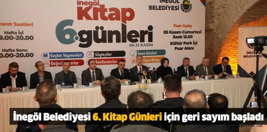 İnegöl Belediyesi 6. Kitap Günleri için geri sayım başladı