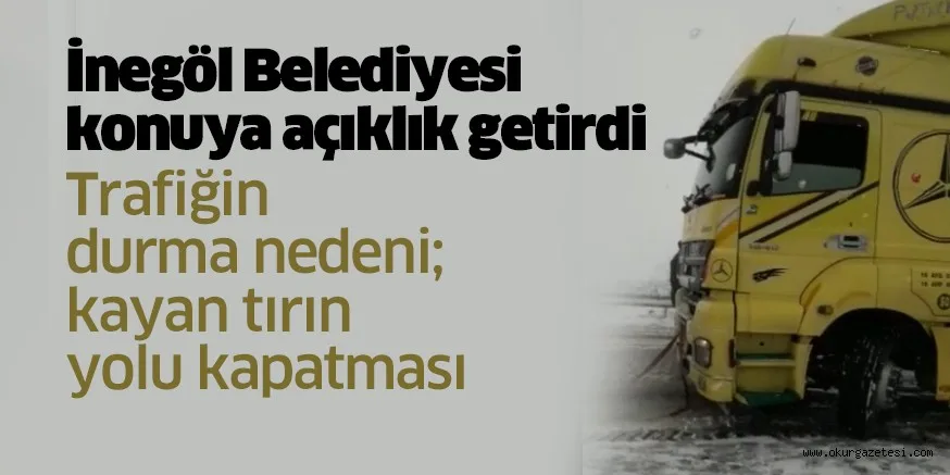İnegöl Belediyesi konuya açıklık getirdi