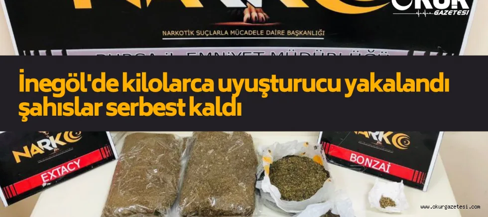 İnegöl'de 2 kilo uyuşturucu madde ele geçirildi