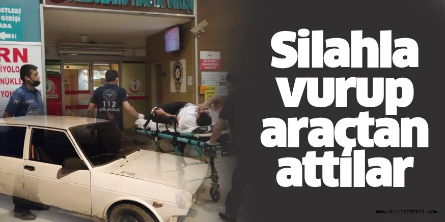 İnegöl'de arkadaşlarını silahla vurup araçtan attılar