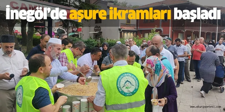 İnegöl’de aşure ikramları başladı