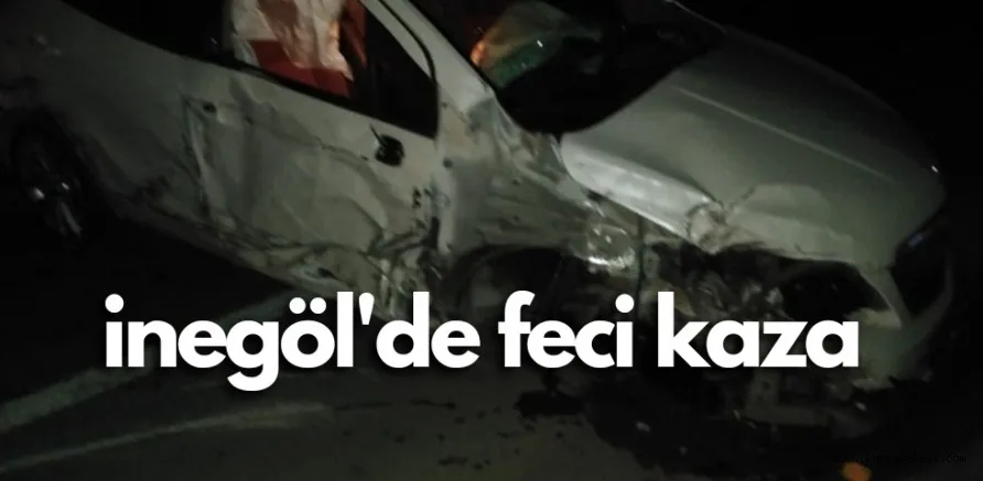 İnegöl'de bariyerlere çarparak sürüklenen otomobilin sürücüsü yaralandı