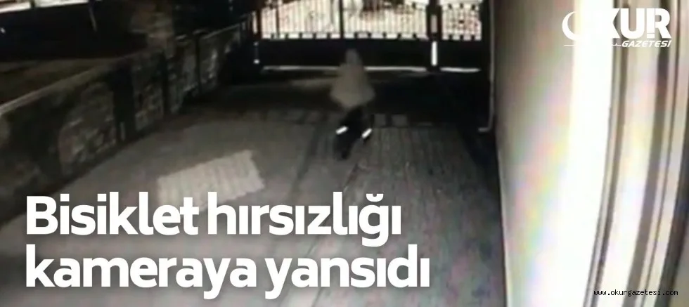 İnegöl'de bisiklet hırsızlığı kamerada
