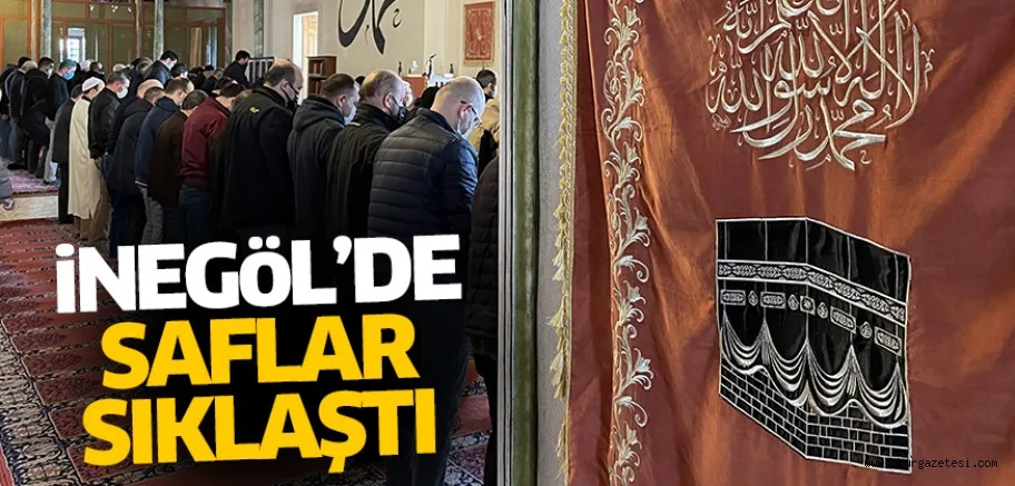 İnegöl’de camilerde normal saf düzeninde namaz kılınmaya başlandı