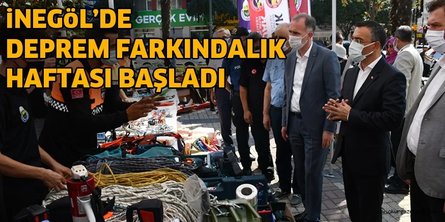 İNEGÖL’DE DEPREM FARKINDALIK HAFTASI BAŞLADI