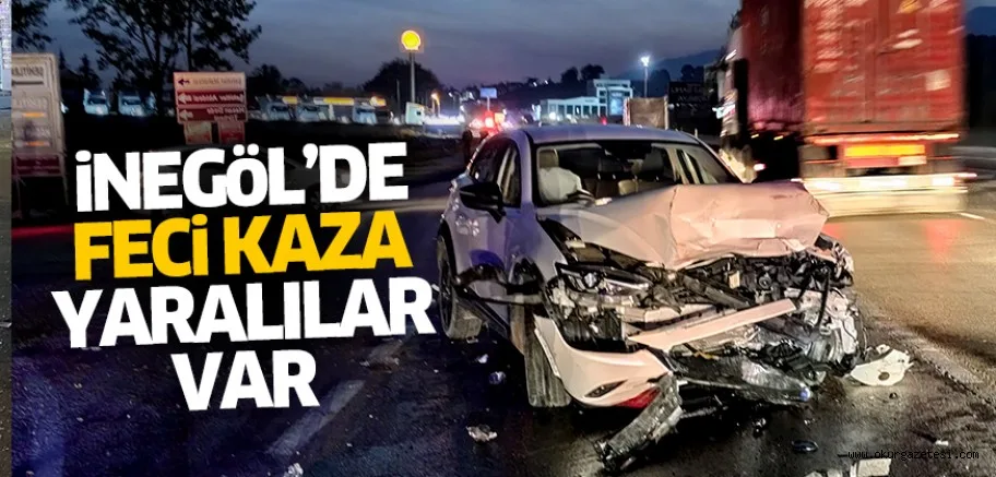 İnegöl’de feci kaza