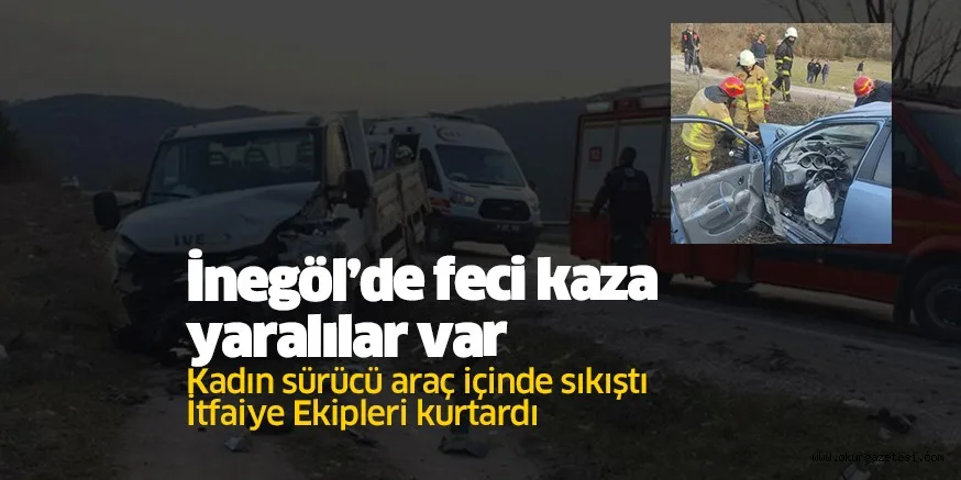 İnegöl’de feci kaza
