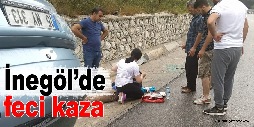 İnegöl’de feci kaza