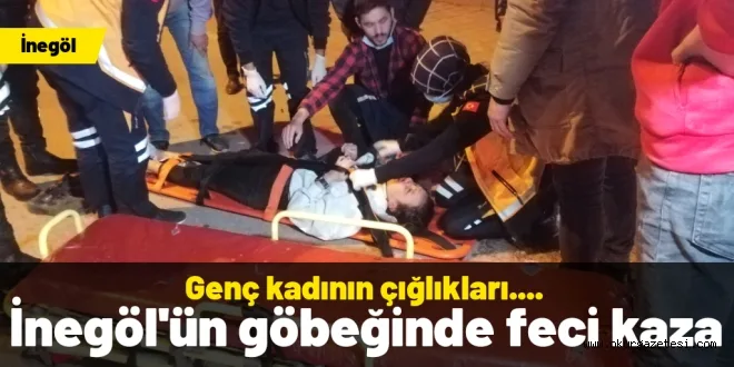 İnegöl'de feci kaza