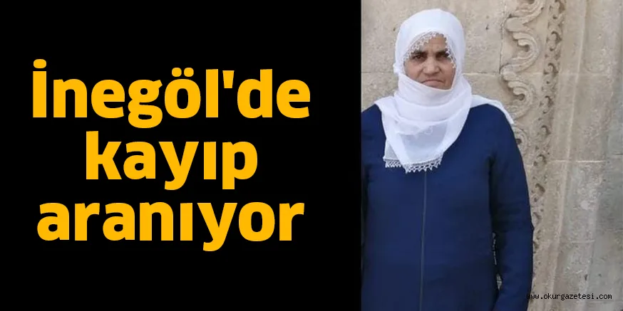 İnegöl'de kayıp aranıyor
