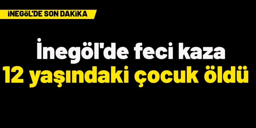 İnegöl'de kaza; 1 ölü