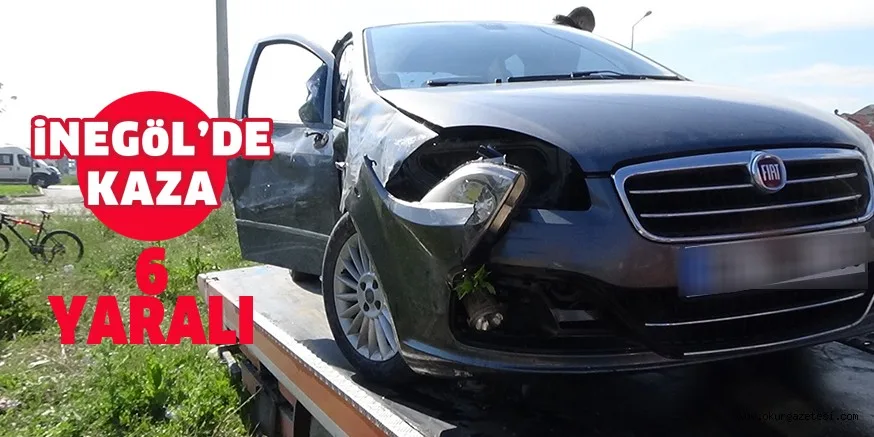 İnegöl'de kaza:6 yaralı