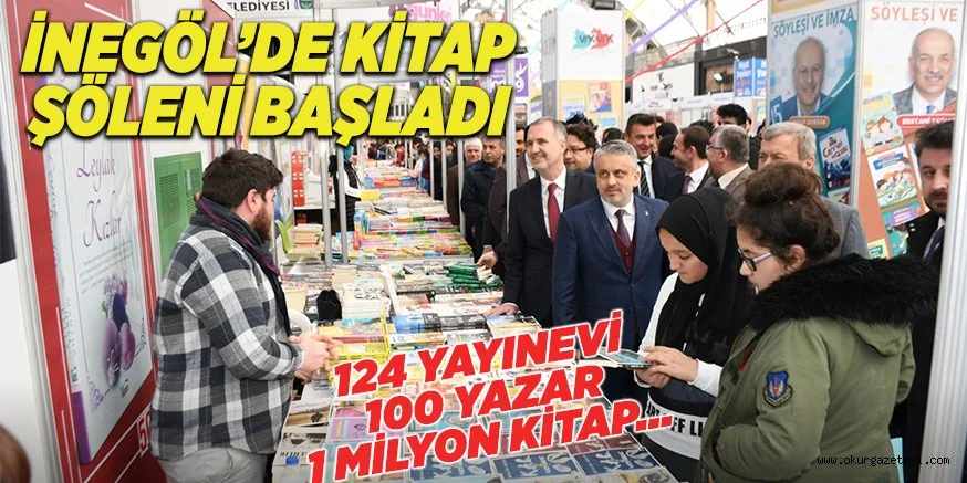 İNEGÖL’DE KİTAP ŞÖLENİ BAŞLADI