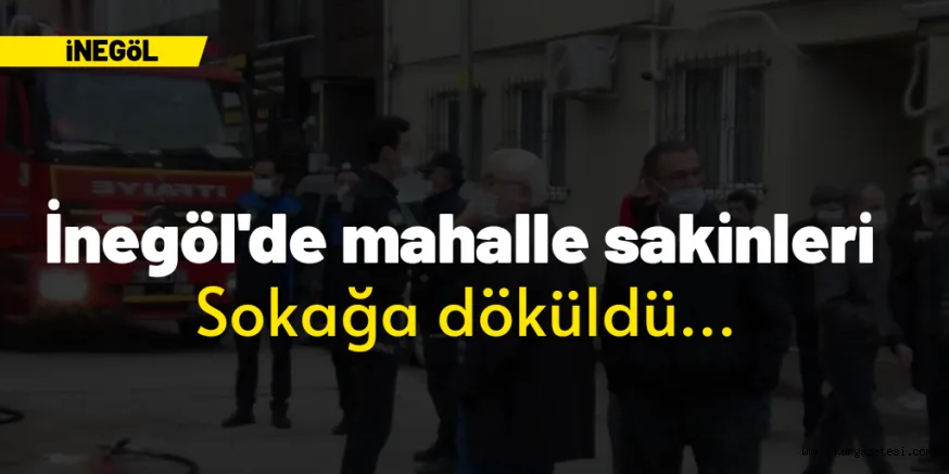 İnegöl'de korkutan yangın