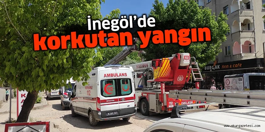 İnegöl’de korkutan yangın