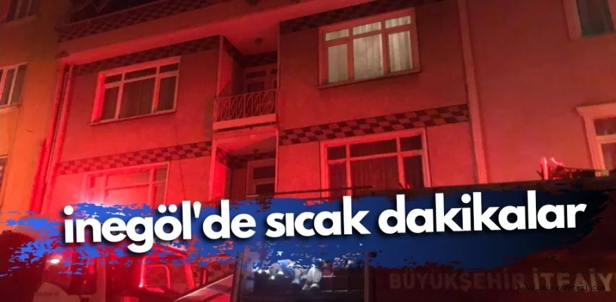İnegöl'de korkutan yangın