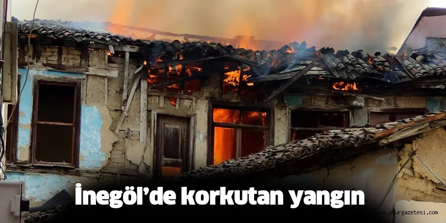 İnegöl’de metruk binada çıkan yangın söndürüldü