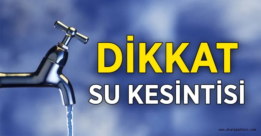 İNEGÖL'DE SU KESİNTİSİ