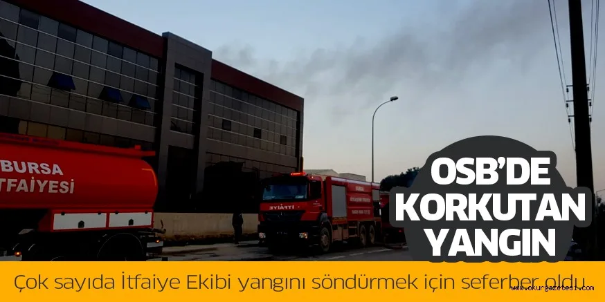İnegöl’de tekstil fabrikasında çıkan yangın söndürüldü