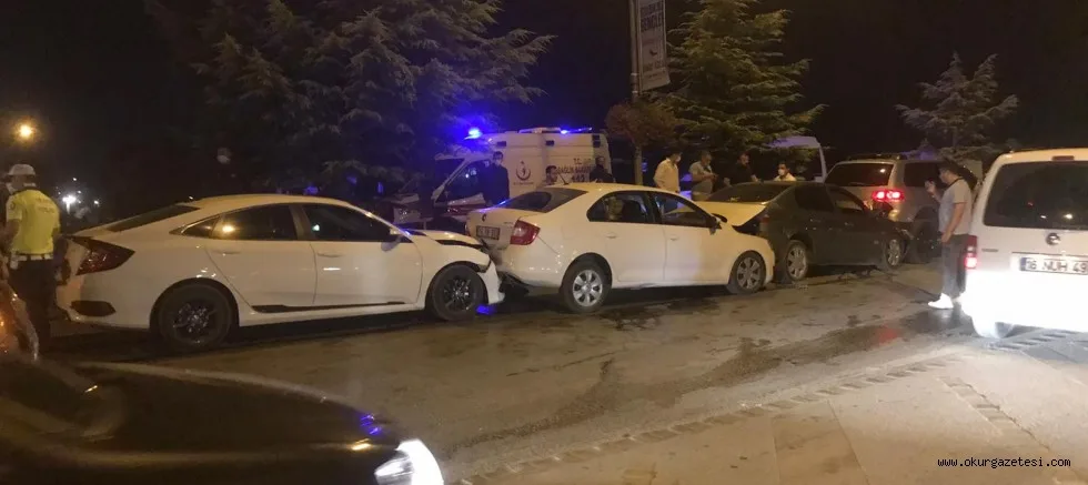 İnegöl'de trafik kazaları; 7 yaralı