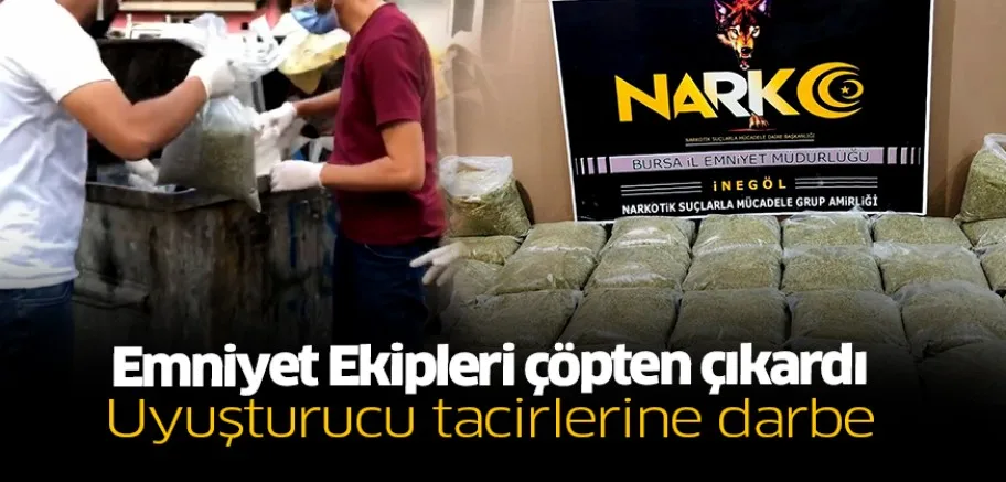 İnegöl’de yüklü miktarda uyuşturucu madde ele geçirildi