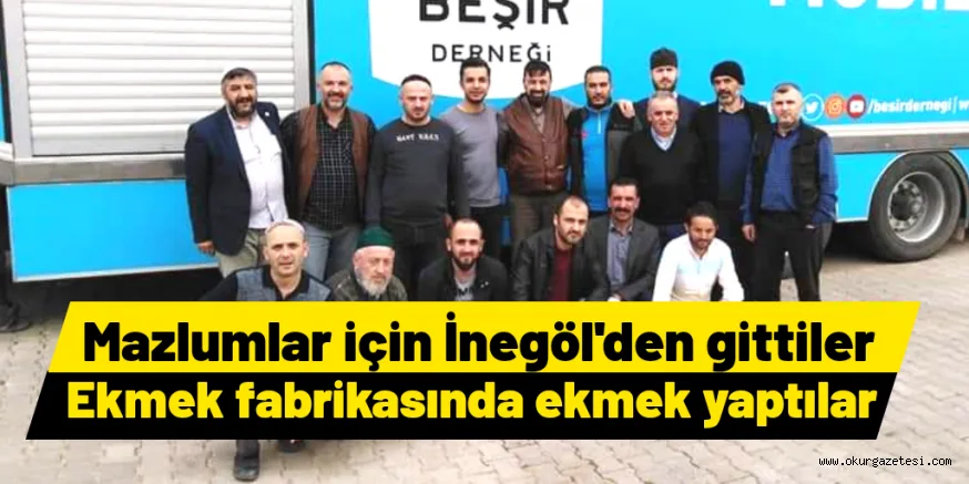 İNEGÖL'DEN İDLİB'E GÖNÜL KÖPRÜSÜ