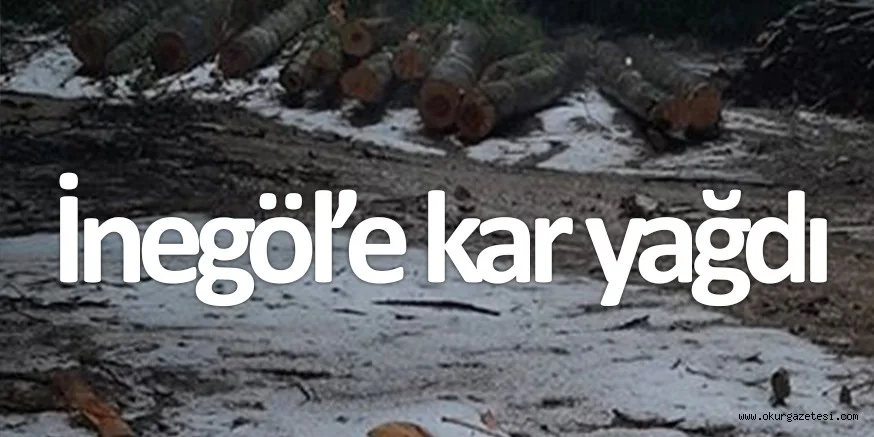 İnegöl'e Haziran’da kar düştü