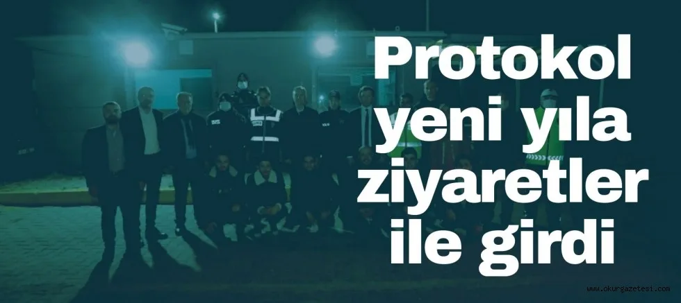 İnegöl protokolü yeni yıla mesaideki personelleri ziyaret ederek girdi