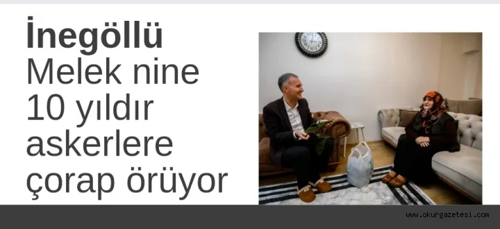 İnegöllü Melek nine, 10 yıldır askerler için çorap örüyor