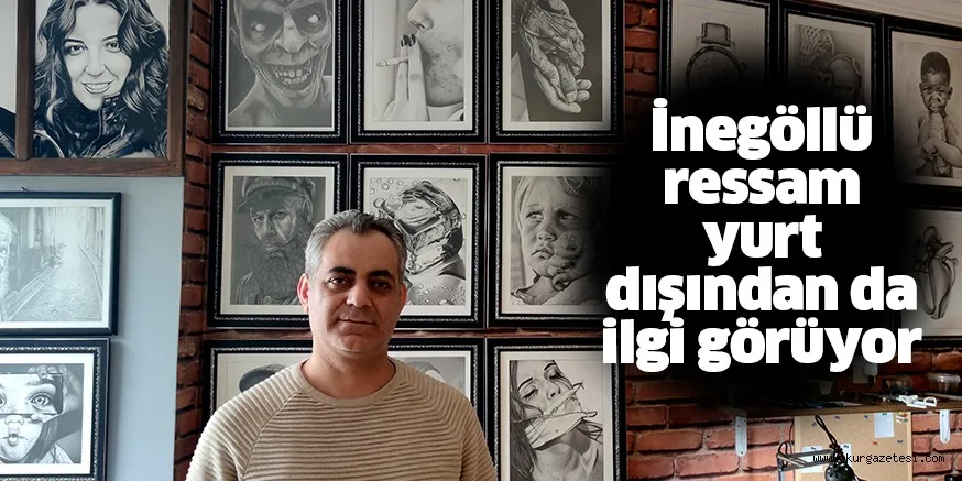 İnegöllü ressam Özcan Temiz'in eserleri, yurt dışından da rağbet görüyor