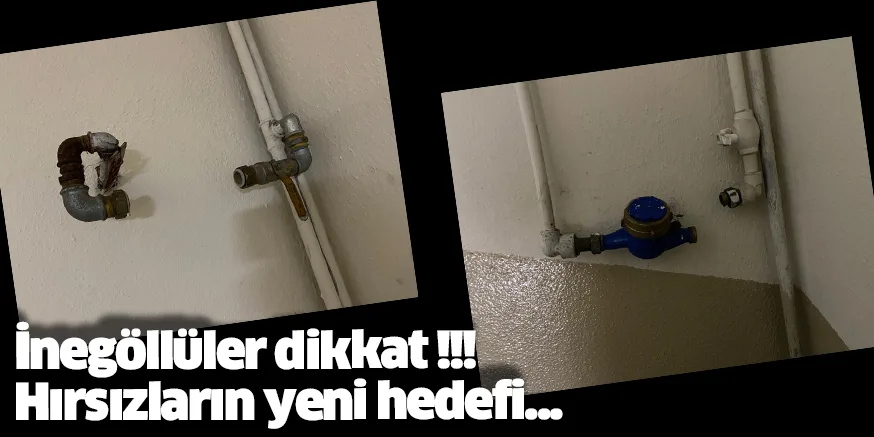 İnegöllüler dikkat !!! Hırsızların yeni hedefi...