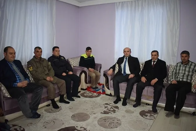 İscehisar Kaymakamından Kayseri Gazisine Ziyaret
