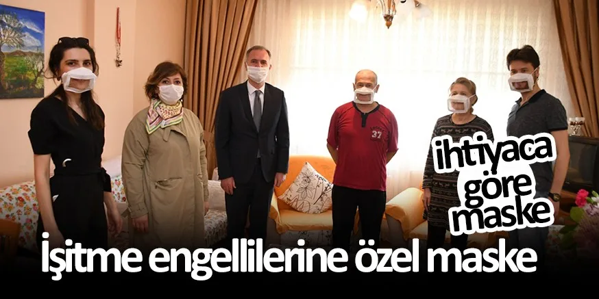 İşitme engellilerine özel maske üretimi gerçekleştirildi