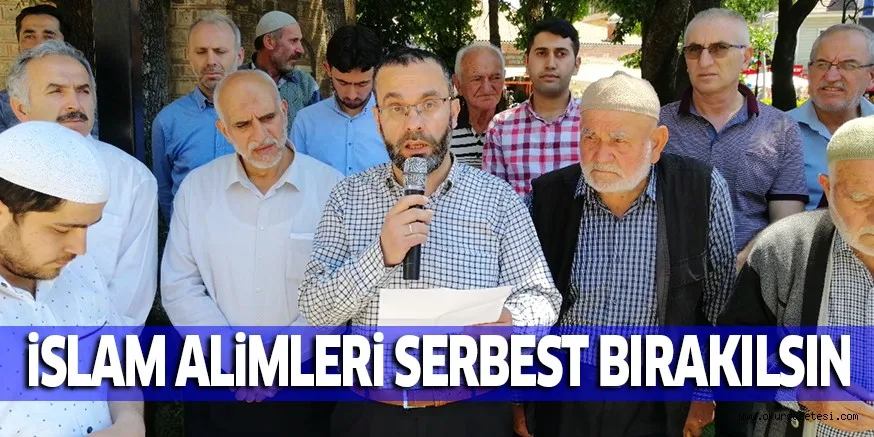 iSLAM ALiMLERi SERBEST BIRAKILSIN