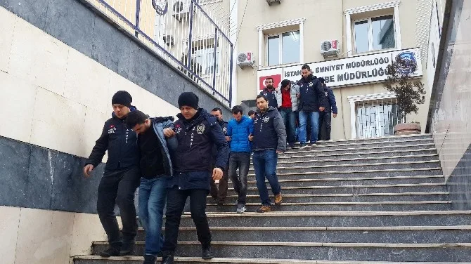 İstanbulda Çökertilen Hırsızlık Çetesinin Üyeleri Adliyeye Sevk Edildi