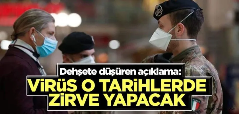 İtalya'da korkutan açıklama: Virüs o tarihlerde zirve yapacak
