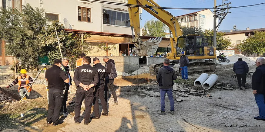 İznik'te altyapı çalışması sırasında "oda mezar" bulundu