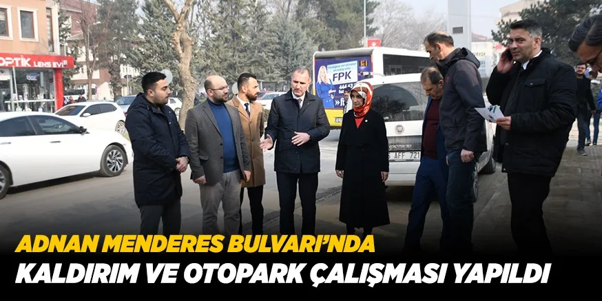 KALDIRIM VE OTOPARK ÇALIŞMASI YAPILDI