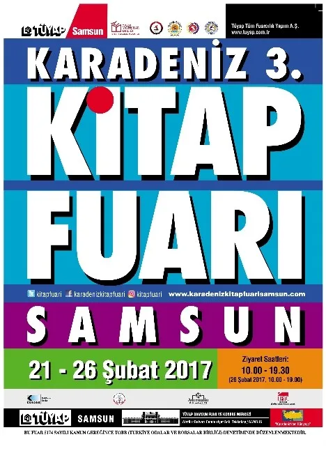 Karadeniz 3. Kitap Fuarı 21 Şubatta