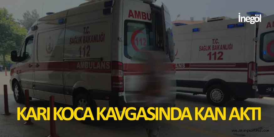Karı koca kavgası kanlı bitti