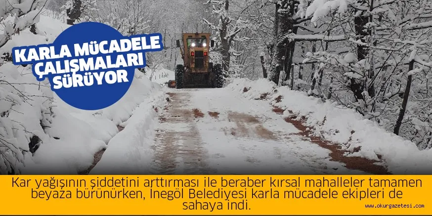 KARLA MüCADELE ÇALIŞMALARI SüRüYOR