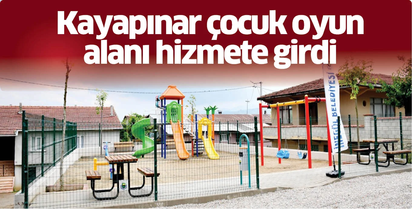Kayapınar çocuk oyun alanı hizmete girdi