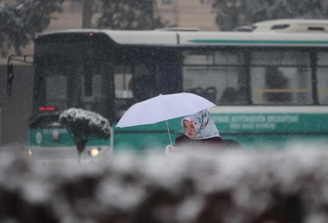Kayseride Kar Yağışı Etkili Oldu