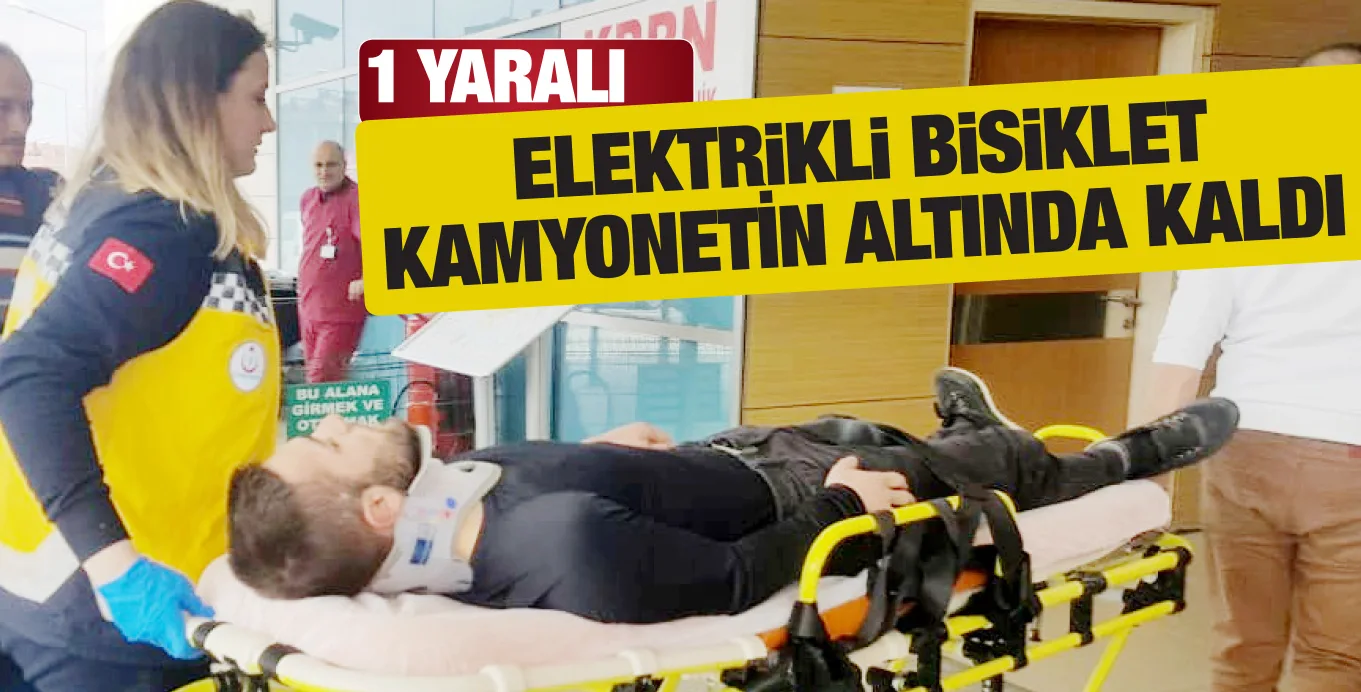 Elektrikli bisiklet sürücüsü yaralandı