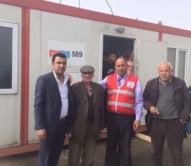 Kızılay Evi Yıkılan Aileye Konteyner Adımında Bulundu