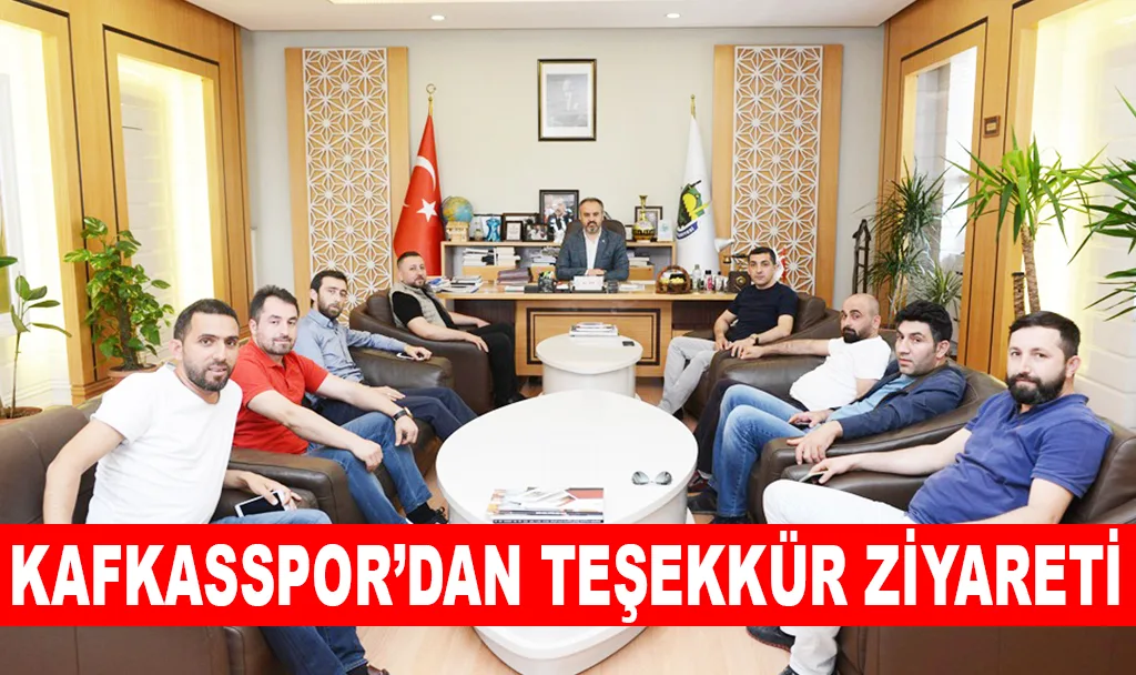 KAFKASSPOR’DAN TEŞEKKÜR ZİYARETİ